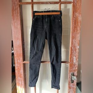 TOPSHOP Moto Black Skinny Jeans